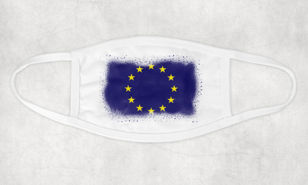 Behelfsmaske EU-Flagge